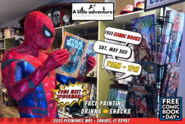 A Little Adventure To Celebrate Free Comic Book Day with Spiderman, Face Painting, and Superhero Fun! 
